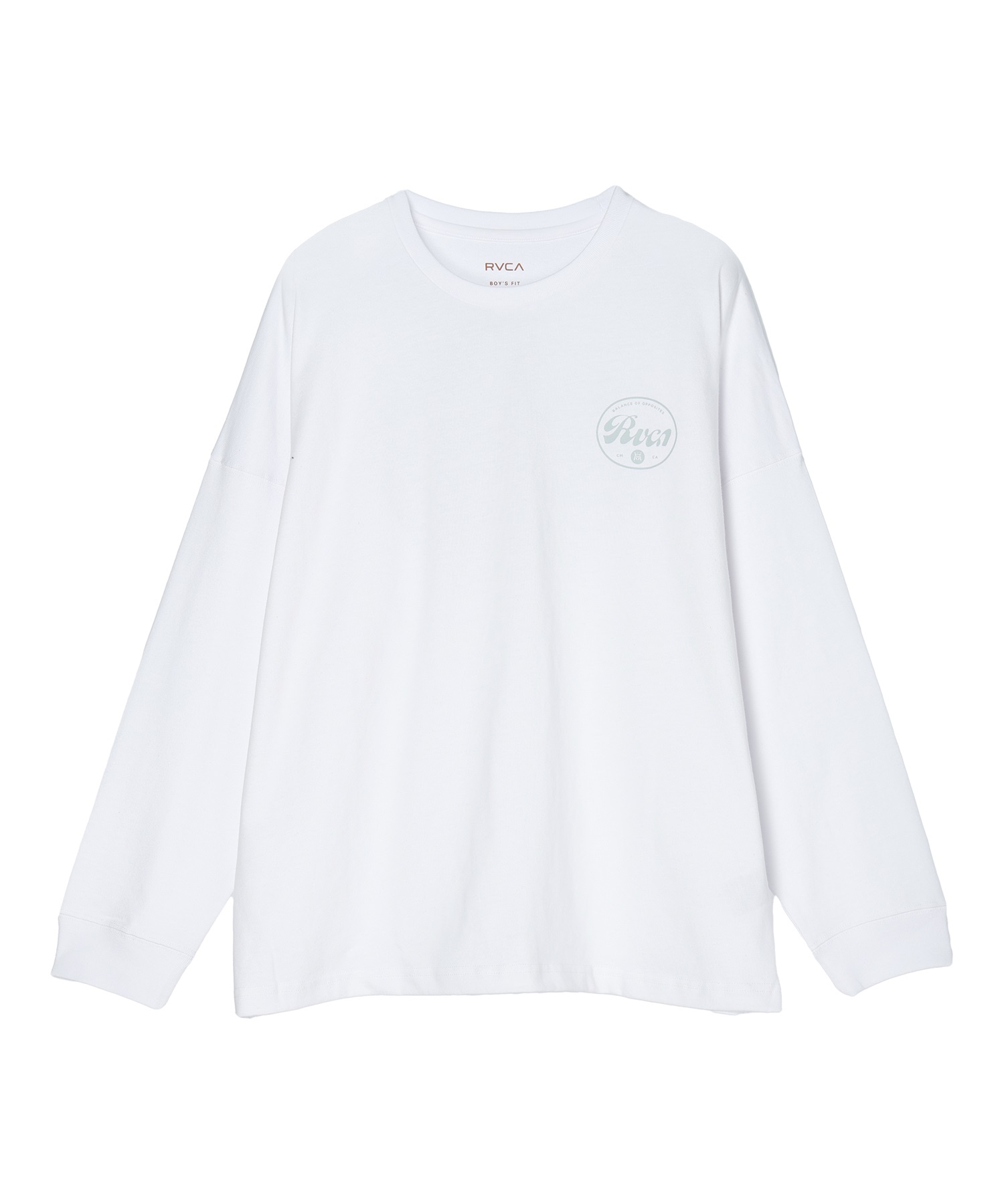 RVCA ルーカ PTEE BD046-226 キッズ 長袖Tシャツ(WHT-130)