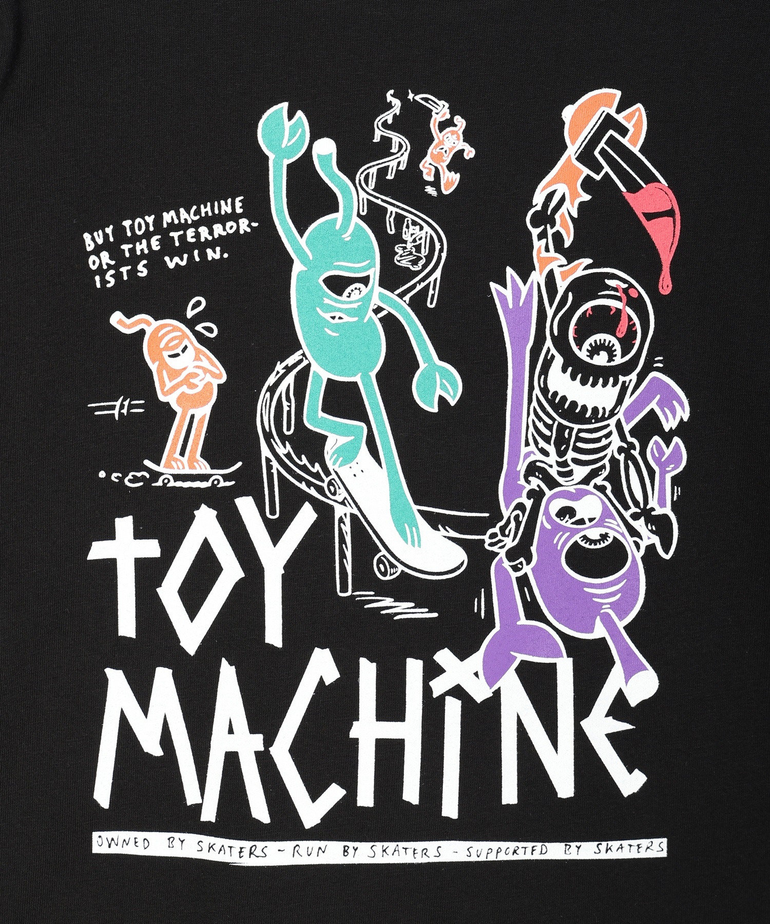 TOY MACHINE トイマシーン PTEE TOY MACHINE ERIC LST 23A960-42 キッズ 長袖Tシャツ(WT-130)