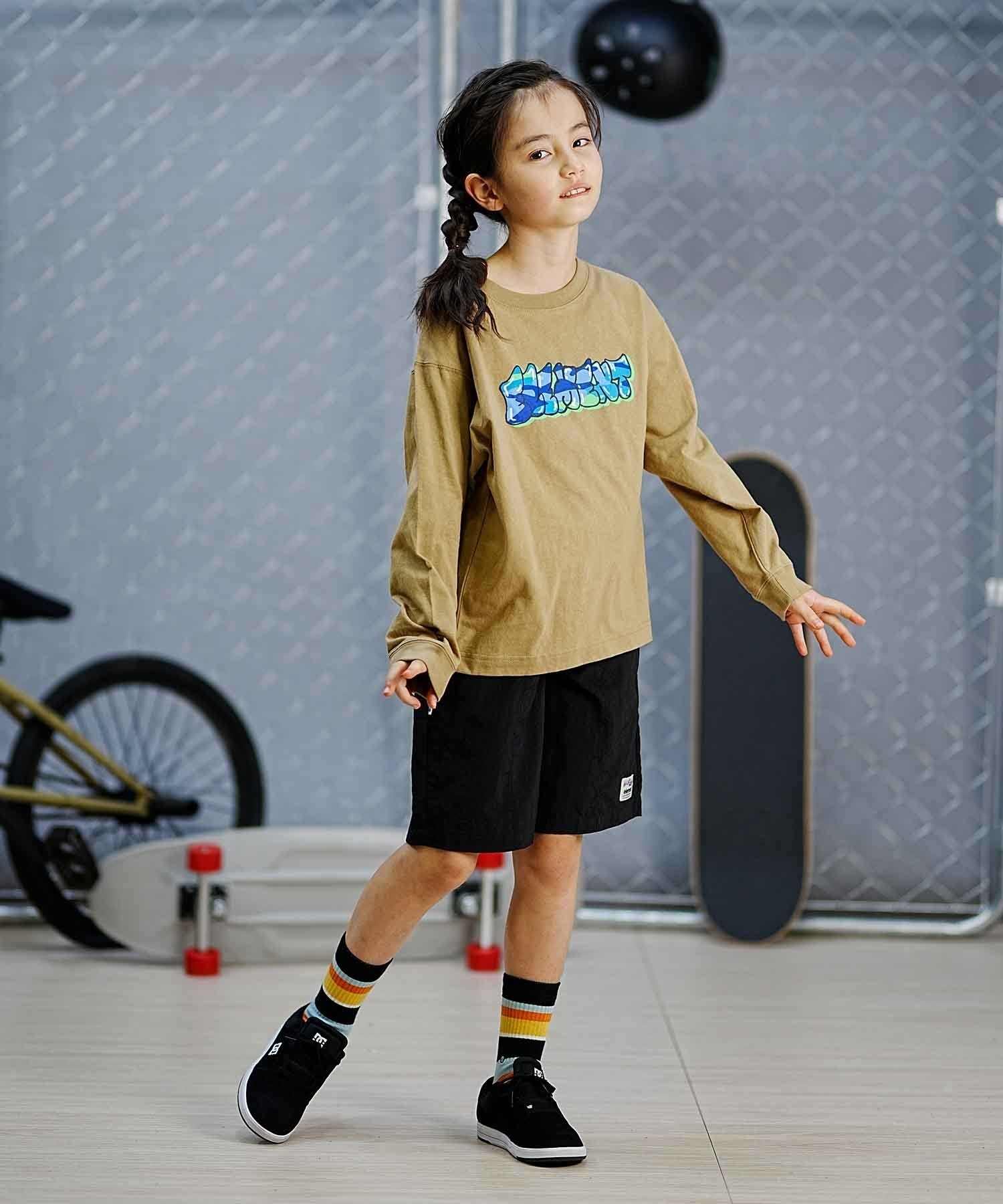 ELEMENT エレメント BUBBLE LS YOUTH キッズ ロングTシャツ 長袖 スケートボード BE025-063(FBK-130cm)