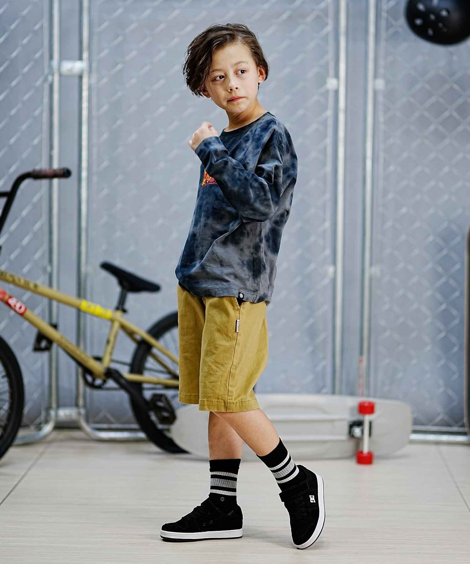 ELEMENT エレメント BUBBLE LS YOUTH キッズ ロングTシャツ 長袖 スケートボード BE025-063(FBK-130cm)