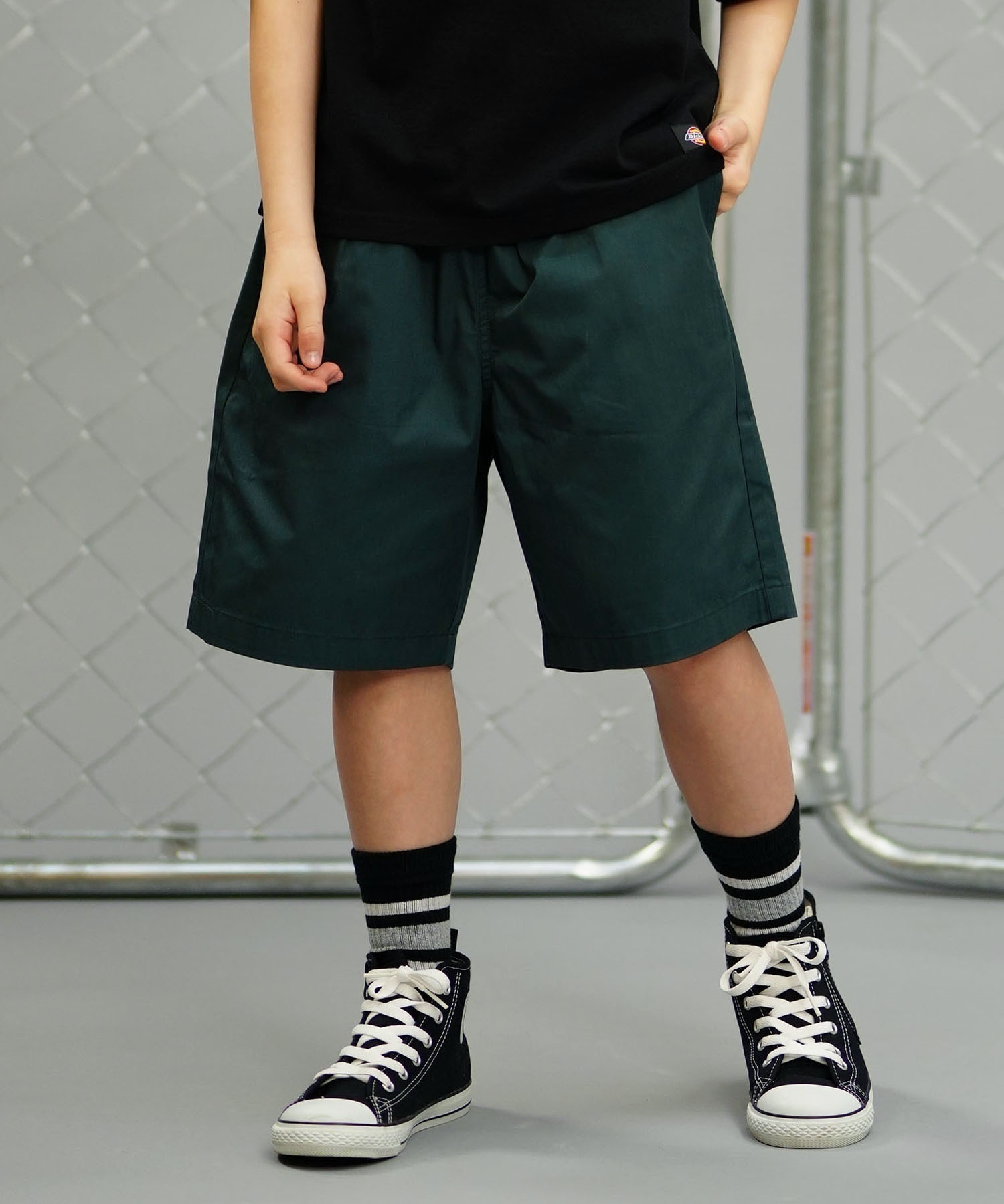 Dickies ディッキーズ キッズ ナイロンイージーショーツ ショートパンツ セットアップ対応 80572700(74BEG-130cm)