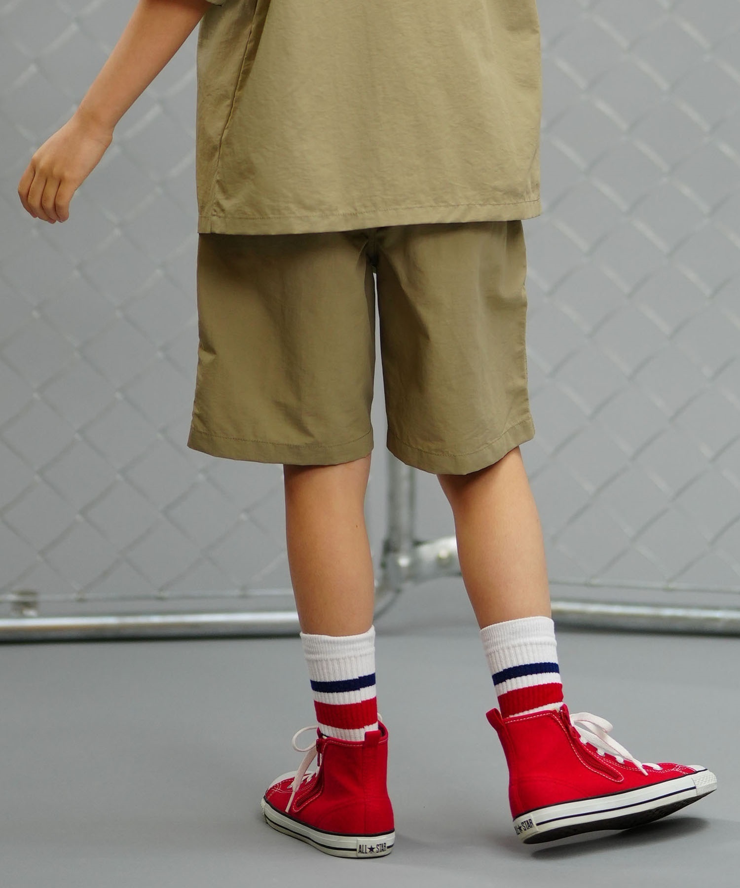 Dickies ディッキーズ キッズ ナイロンイージーショーツ ショートパンツ セットアップ対応 80572700(74BEG-130cm)