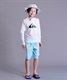 QUIKSILVER クイックシルバー ALL TIME LR YOUTH KLY231021 キッズ ユース ラッシュガード 長袖 UVカット 速乾 KX1 E18(WTBK-100cm)