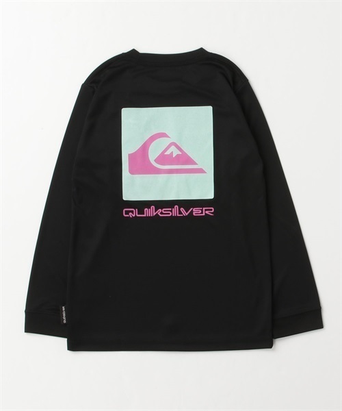 【ムラサキスポーツ限定 】QUIKSILVER/クイックシルバー クイック ネオンボックス ロングスリーブ ラッシュガード KLY232618(BLK-130)