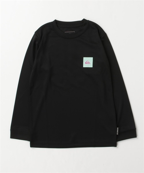 【ムラサキスポーツ限定 】QUIKSILVER/クイックシルバー クイック ネオンボックス ロングスリーブ ラッシュガード KLY232618(BLK-130)