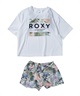 ROXY ロキシー キッズ 水着 スイムウェア ラッシュガード Tシャツ 半袖 3点セット TSW241102(MNT-120cm)