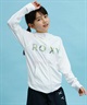 ROXY ロキシー キッズ ラッシュガード パーカー ジップアップ 長袖 UVカット TLY241106(WHT-120cm)