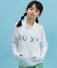 ROXY ロキシー キッズ ラッシュガード ジップアップ 長袖 UVカット TLY241108(WHT-120cm)