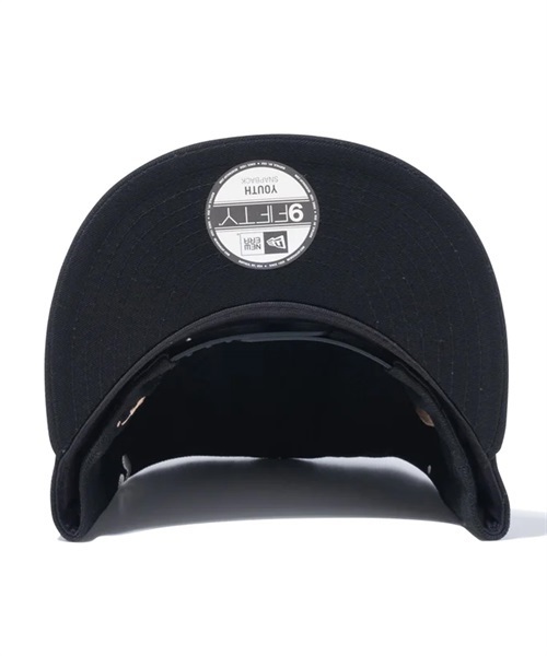 NEW ERA/ニューエラ Youth 9FIFTY Splash Embroidery ニューヨーク・ヤンキース ブラック キッズ キャップ 13762758(BLK-YTH)