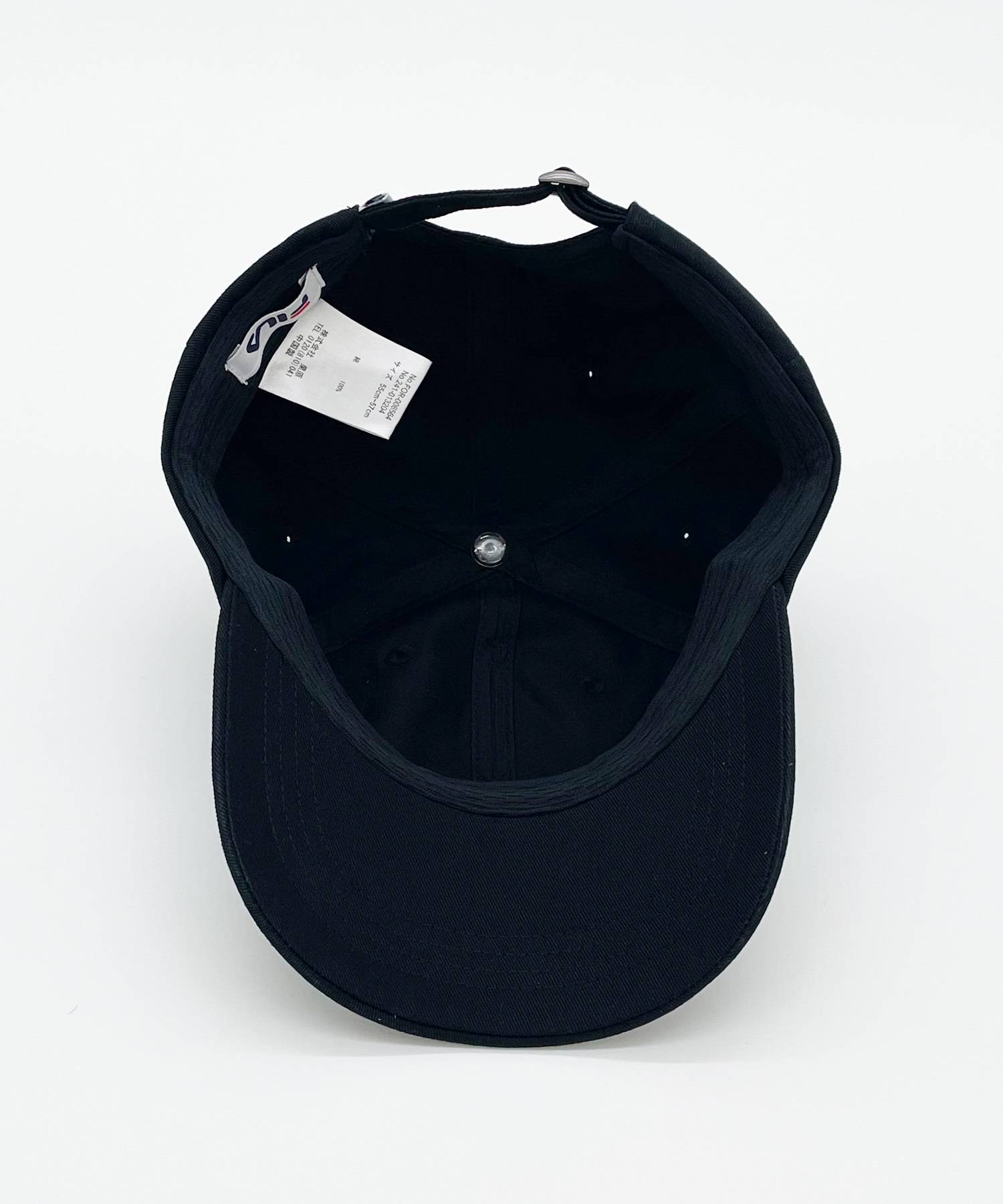 FILA/フィラ キッズ キャップ 6CAP FLW FELT LOGO 6P CAP 241013204(01BLK-ONESIZE)