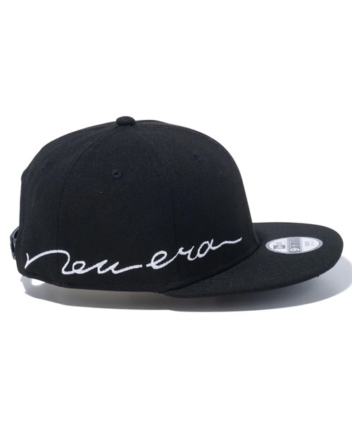 NEW ERA/ニューエラ Youth 9FIFTY Essential エッセンシャル スクリプトロゴ ブラック キッズ キャップ 13762770(BK/WH-YTH)