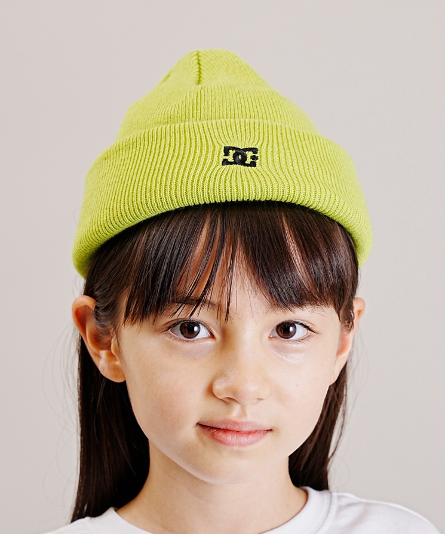 DC/ディーシー 23 KD 2WAY LOGO BEANIE キッズ ビーニー ニットキャップ 帽子 YBE234626(BLK-FREE)