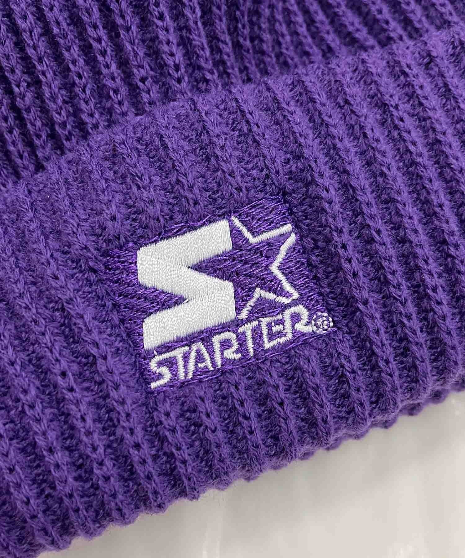 STARTER/スターター キッズ ビーニー ニット帽 ST-KNCPK02(WHITE-ONESIZE)