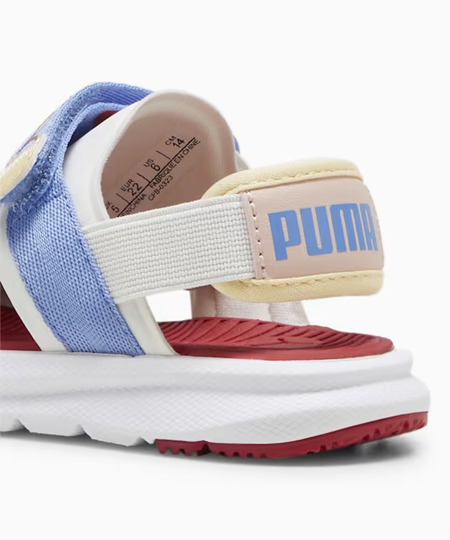 PUMA プーマ エボルブ サマーキャンプ AC キッズ ベビー サンダル シューズ 水玉 395647 13.0cm～16.5cm(01-13.0cm)