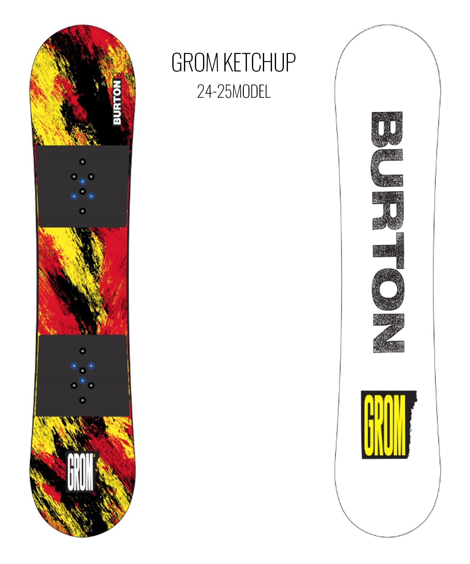 BURTON バートン スノーボード 板 キッズ GROM KETCHUP ムラサキスポーツ 24-25モデル LL E23(ONECOLOR-110cm)