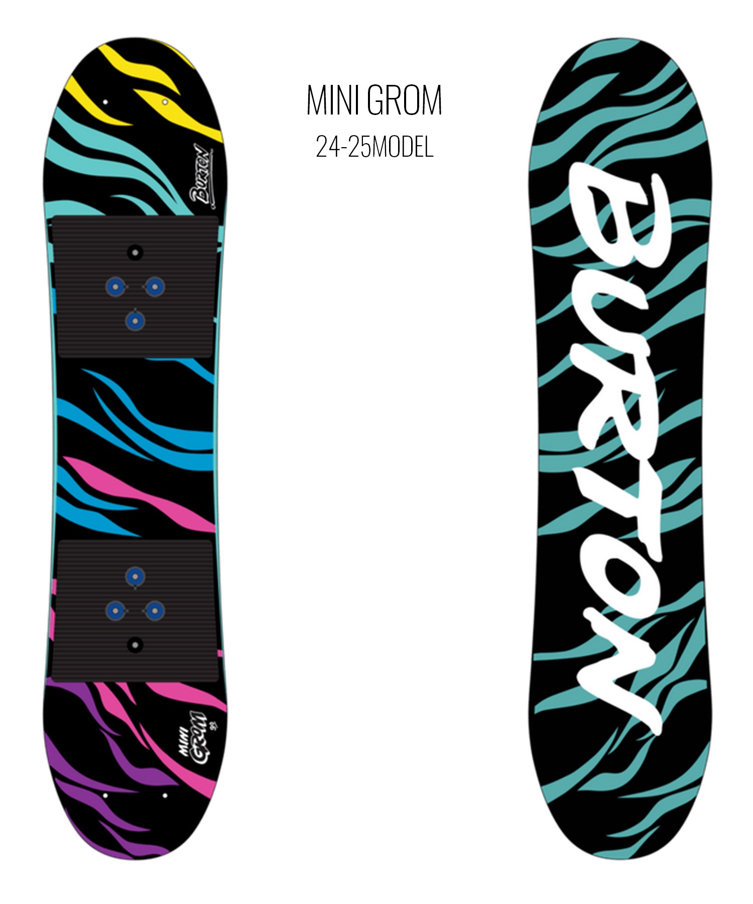 BURTON バートン スノーボード 板 キッズ MINI GROM ムラサキスポーツ 24-25モデル LL E23(ONECOLOR-80cm)