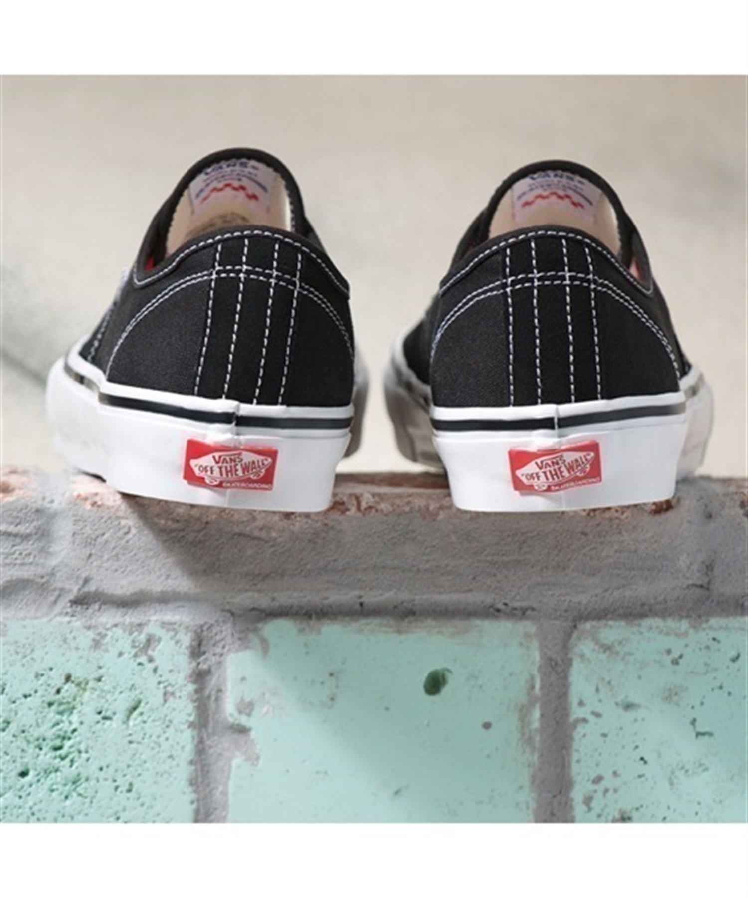 VANS/バンズ スケシュー SKATE AUTHENTIC スケート オーセンティック 0142901302103(BK/WT-26.0cm)