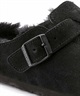 BIRKENSTOCK/ビルケンシュトック Boston Shearling ボストン シアリング サンダル コンフォート コルク Narrow width ナロー幅 259883(BLACK-23.0cm)