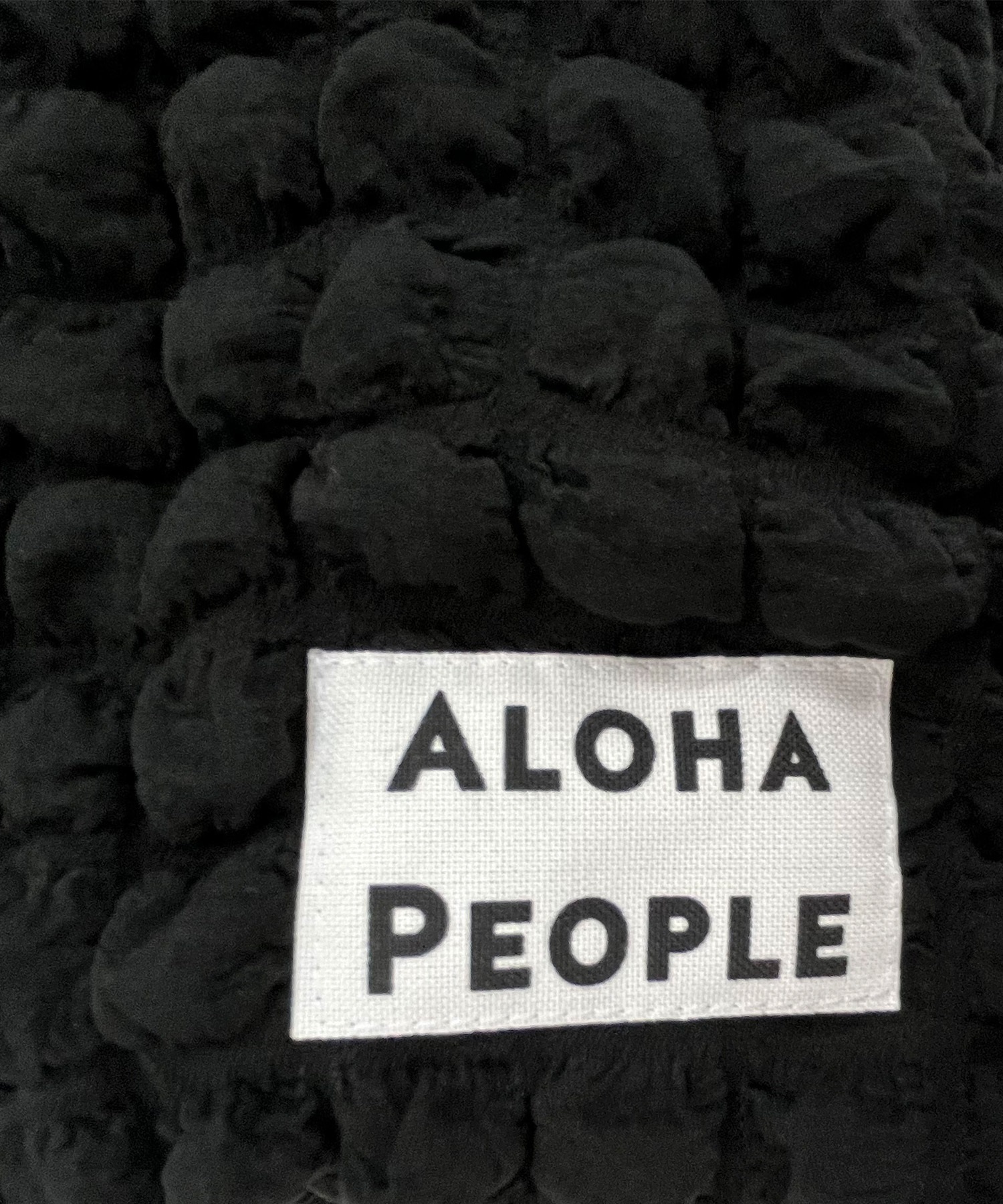 ALOHA PE/OPLE/アロハピープル トートバッグ ポップコーントート AP23AW001-DD1(BLACK-ONESIZE)