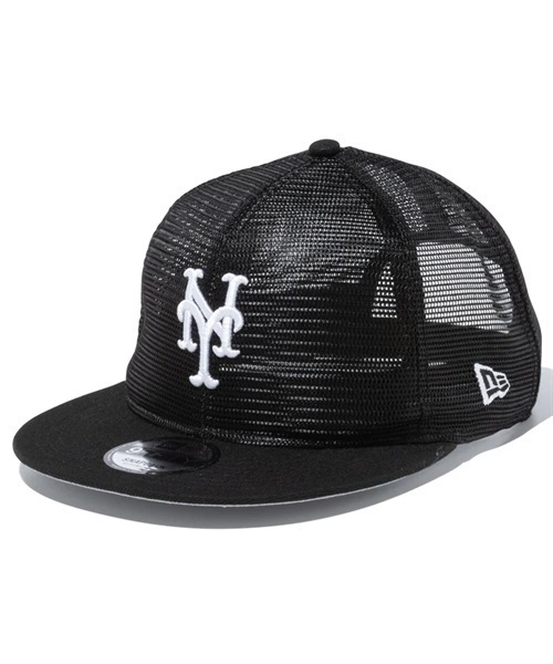 NEW ERA/ニューエラ キャップ 9FIFTY MLB All Mesh ニューヨーク・メッツ ブラック 13515853(BLK-FREE)