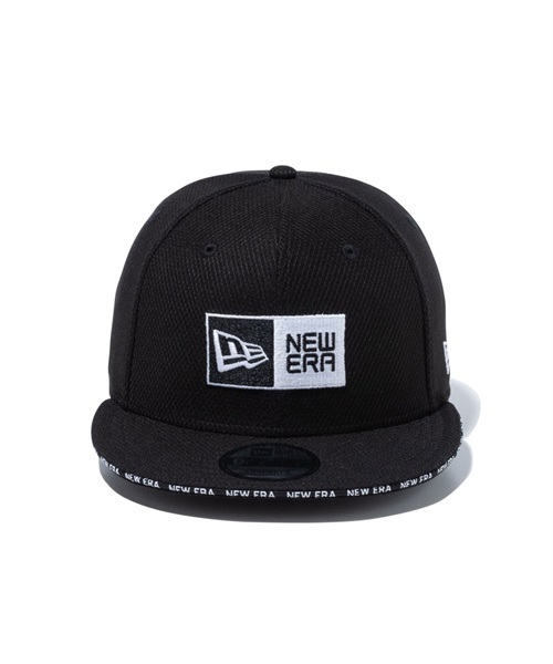 NEW ERA/ニューエラ キャップ 紫外線対策 9FIFTY Diamond Era ボックスロゴ ブラック サンドイッチバイザー 13515863(BLK-FREE)