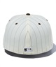 NEW ERA/ニューエラ 59FIFTY Pinstripe ピンストライプ サンディエゴ・パドレス クロームホワイト ウォルナットバイザー キャップ 帽子 13751120(WTWAL-7)