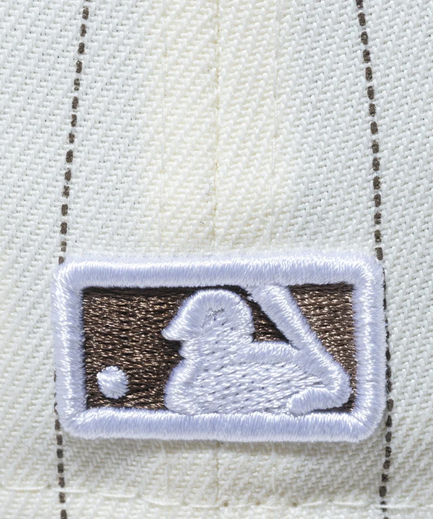 NEW ERA/ニューエラ 59FIFTY Pinstripe ピンストライプ サンディエゴ・パドレス クロームホワイト ウォルナットバイザー キャップ 帽子 13751120(WTWAL-7)