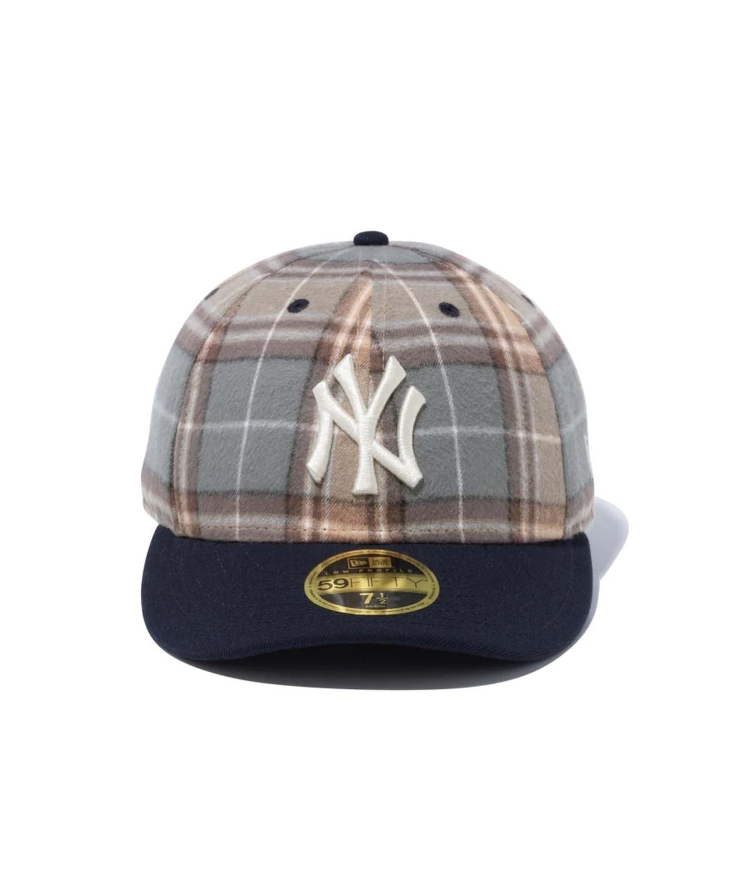 NEW ERA/ニューエラ LP 59FIFTY MLB Plaid タータンチェック ニューヨーク・ヤンキース キャップ 13750864(NVY-7)