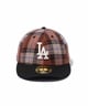 NEW ERA/ニューエラ LP 59FIFTY MLB Plaid タータンチェック ロサンゼルス・ドジャース キャップ 13750869(BLK-7)