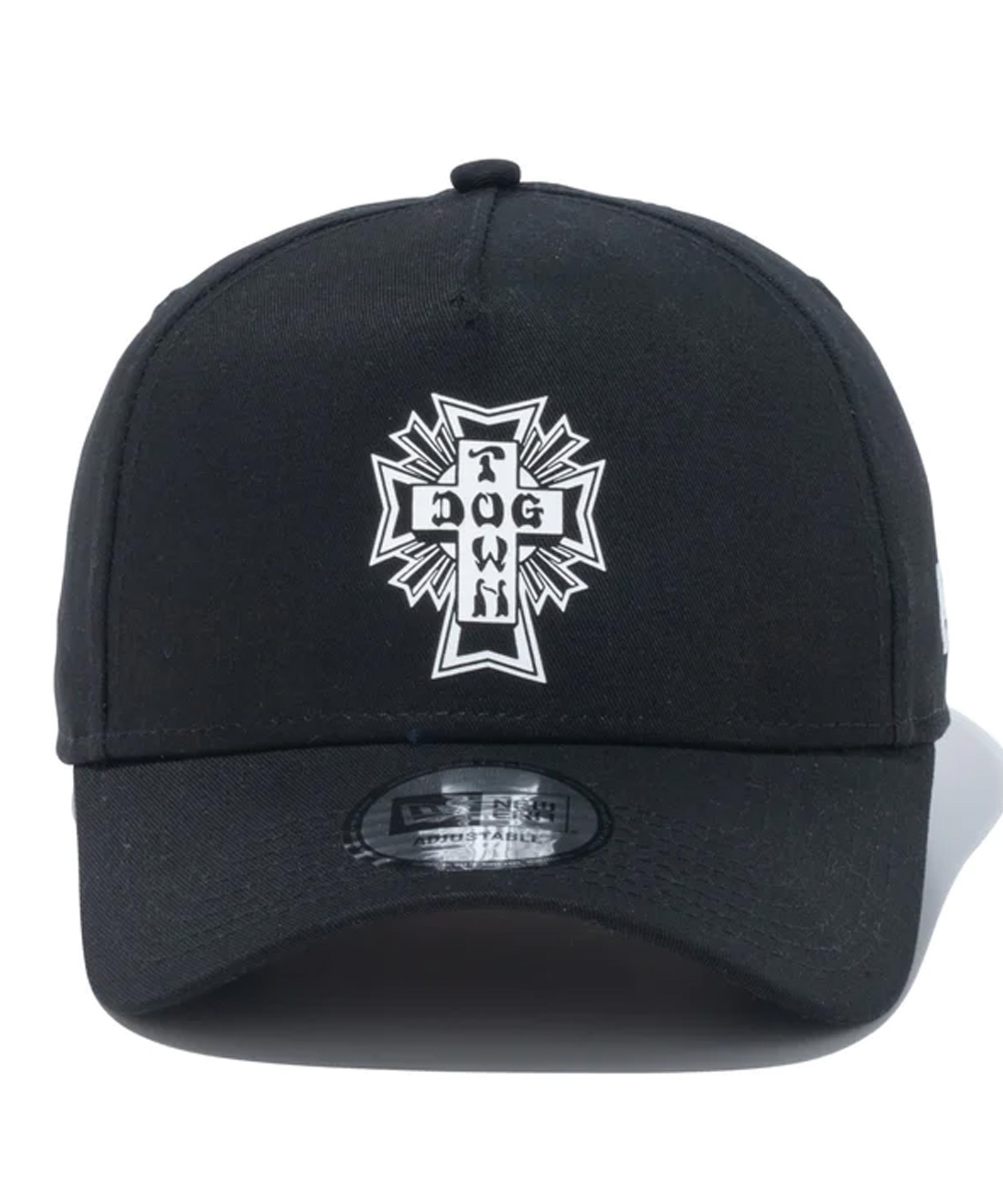 NEW ERA/ニューエラ 9FORTY A-Frame DOG TOWN ドッグタウン クロスロゴ ブラック キャップ 帽子 13772625(BLK-FREE)