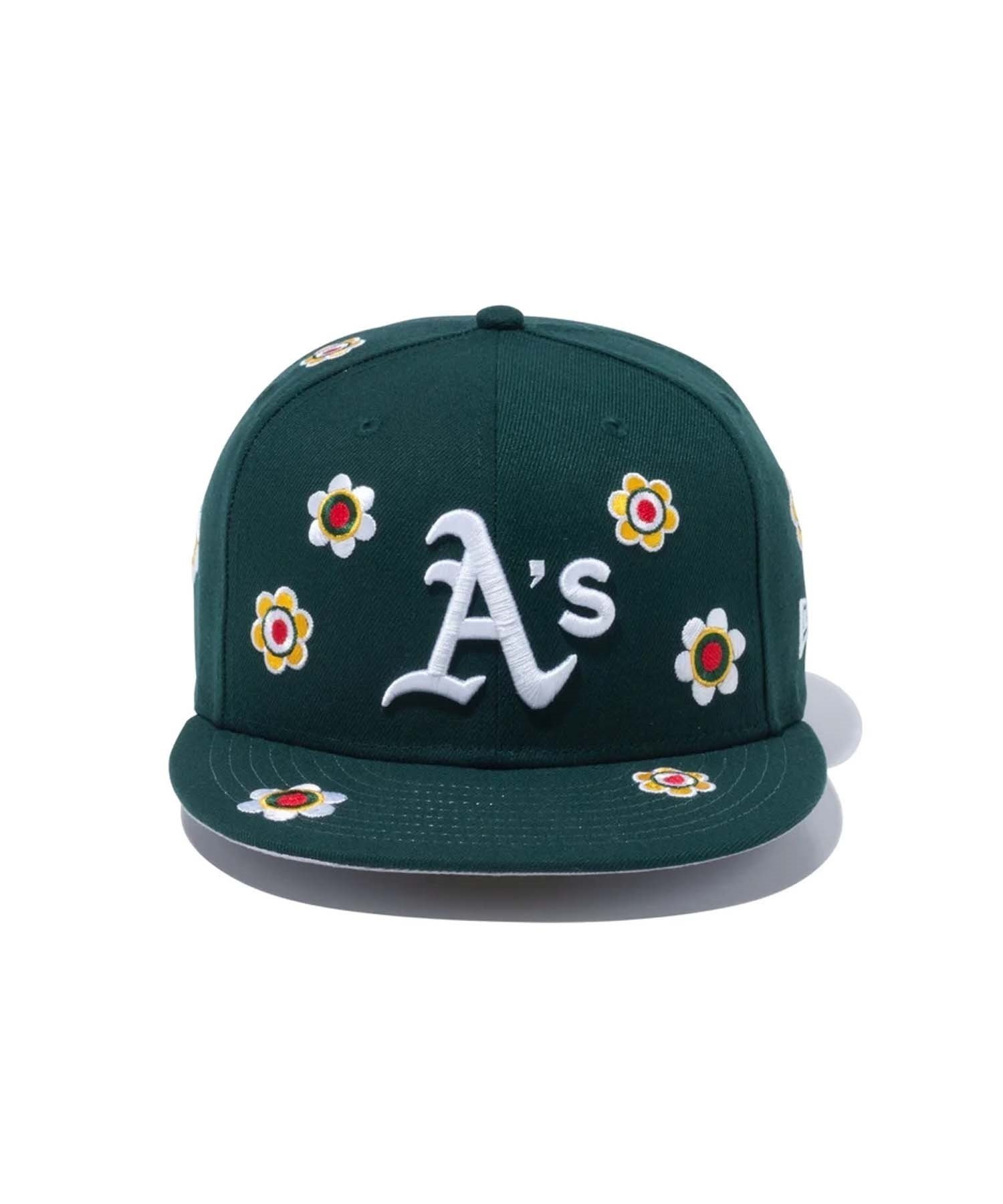 NEW ERA/ニューエラ キャップ 59FIFTY MLB Flower Embroidery オークランド・アスレチックス 13751121  キャップ｜ムラサキスポーツオンラインストア 通販