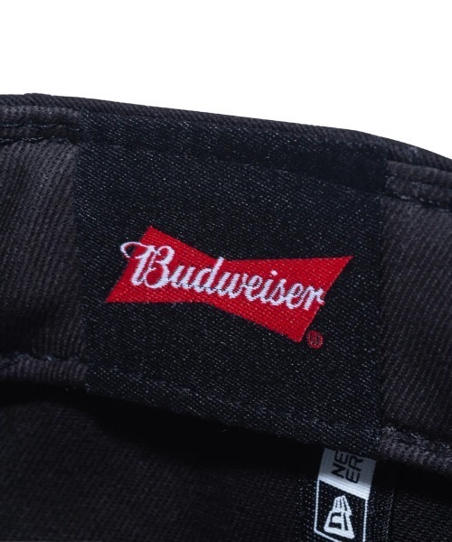 NEW ERA/ニューエラ キャップ 9FORTY A-Frame Budweiser バドワイザー ボウタイロゴ ブラック 13534543(BKRD-F)