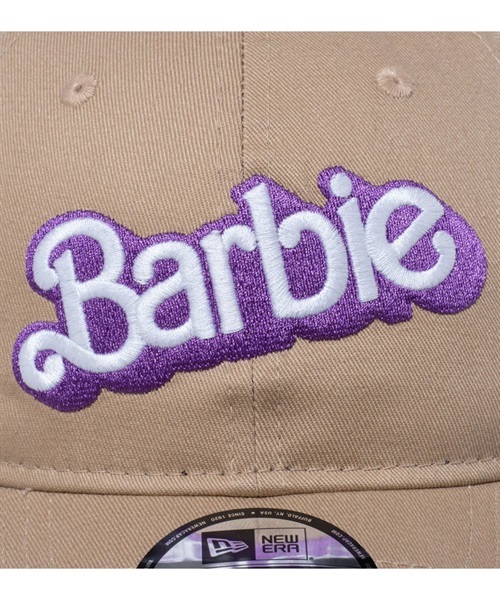 NEW ERA/ニューエラ キャップ 9TWENTY Barbie バービー ロゴ リボンストラップ キャメル 13328483(CAM-F)