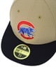 NEW ERA/ニューエラ LP 59FIFTY 1916 2016 シカゴ・カブス キャメル ネイビーバイザー キャップ 帽子 ムラサキスポーツカスタムカラー 70761988(CMLNV-7)