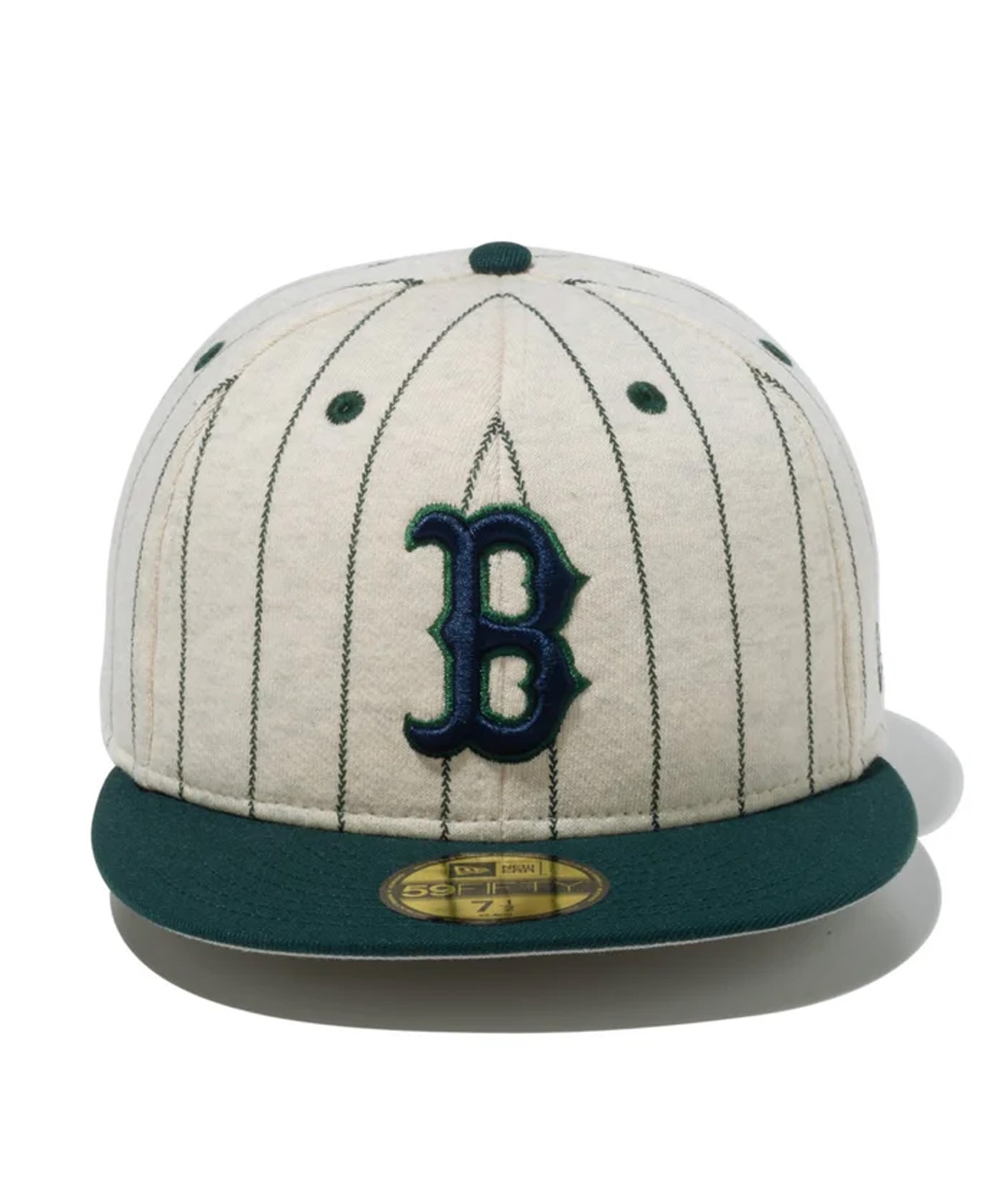 NEW ERA ニューエラ キャップ 帽子 59FIFTY MLB Oatmeal Heather ボストン・レッドソックス オートミール ダークグリーンバイザー 14109915(DGRN-714)