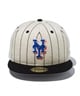 NEW ERA ニューエラ キャップ 帽子 59FIFTY MLB Oatmeal Heather ニューヨーク・メッツ オートミール ブラックバイザー 14109894(BLK-714)