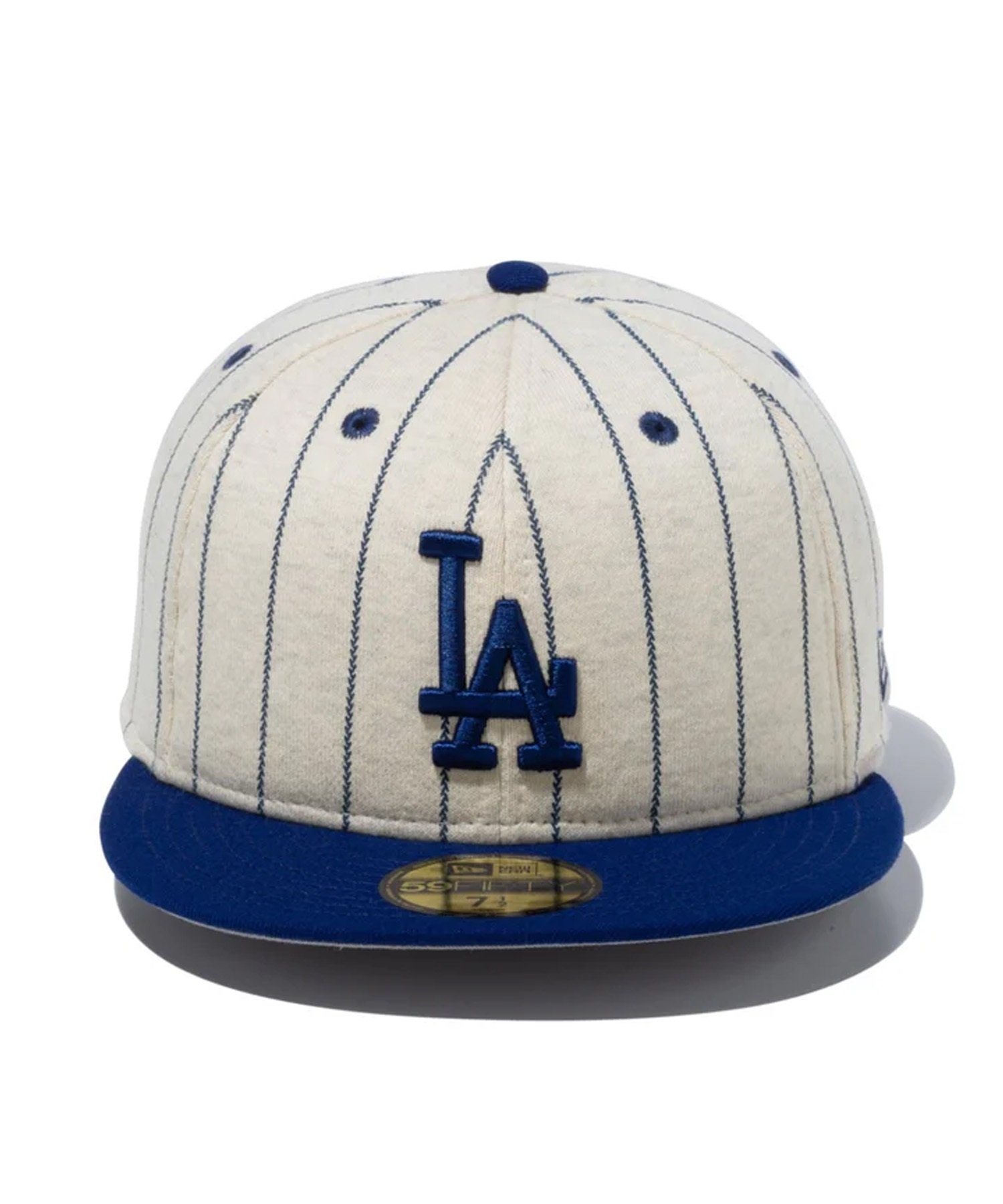 NEW ERA ニューエラ キャップ 帽子 59FIFTY MLB Oatmeal Heather ロサンゼルス・ドジャース オートミール ダークロイヤルバイザー 14109901(DROY-714)