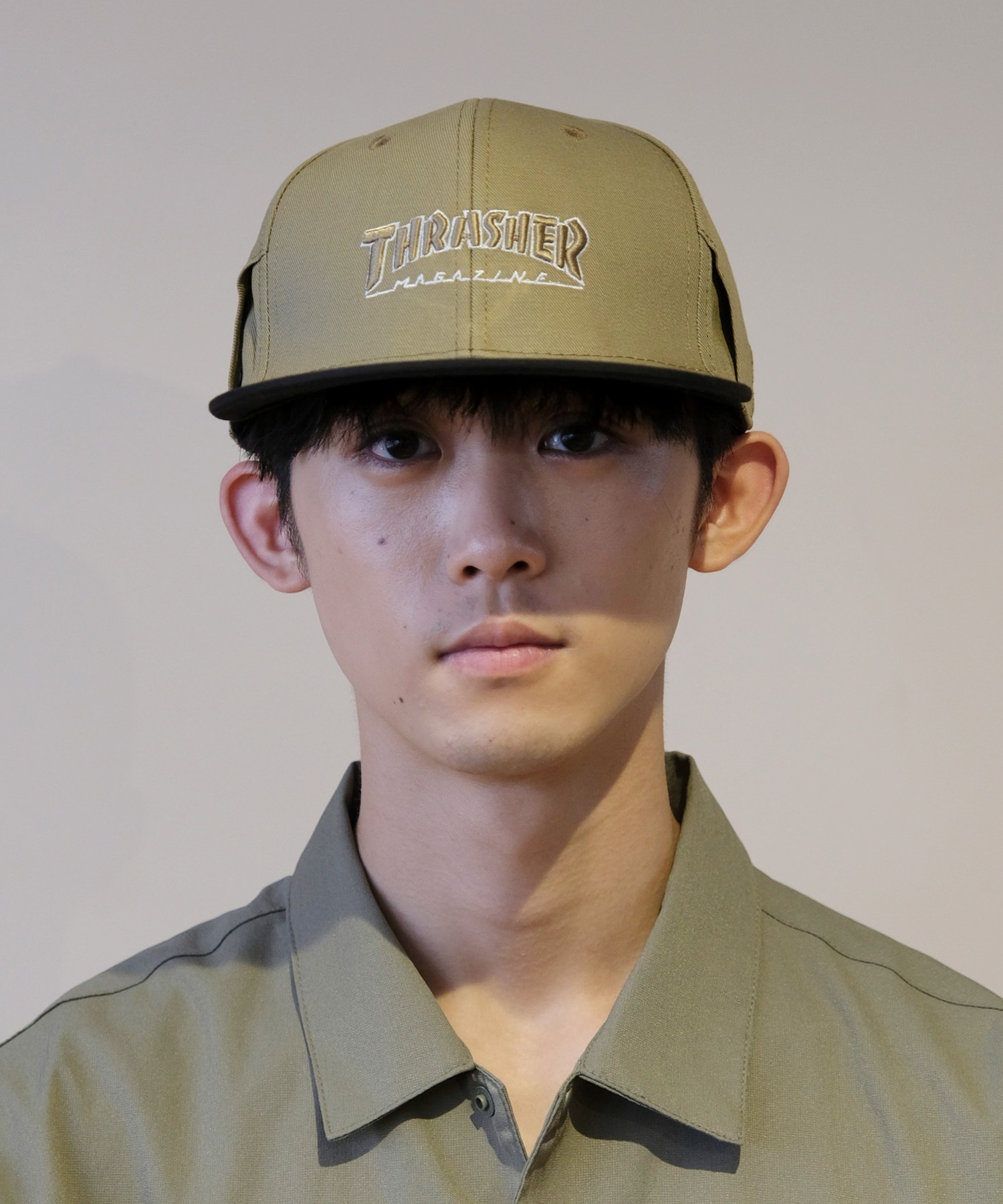 THRASHER スラッシャー キャップ MAG LOGO フラットバイザー サングラスホルダー付 24TH-C01(ONECOLOR-FREE)