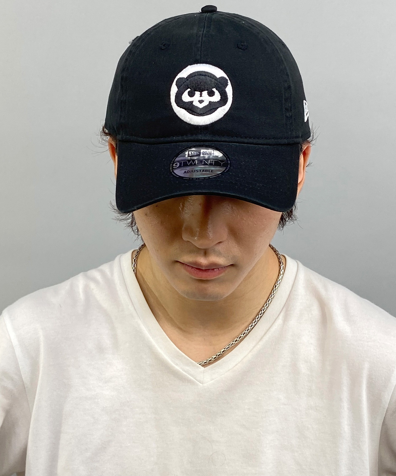 NEW ERA/ニューエラ 9TWENTY シカゴ・カブス ブラック×ホワイト キャップ 帽子 14329654 ムラサキスポーツ限定(BLK-FREE)