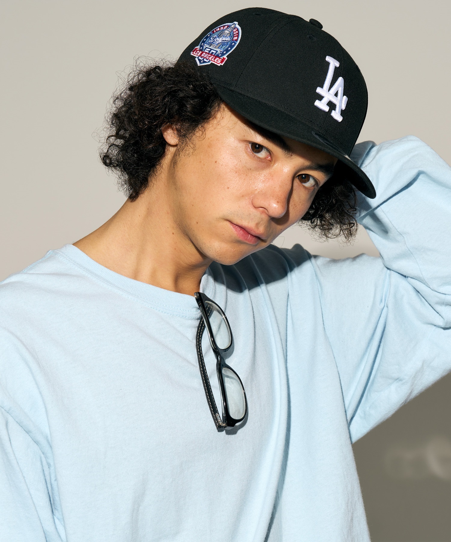 NEW ERA ニューエラ LP 9FIFTY ロサンゼルス・ドジャース ブラック×ホワイト キャップ 帽子 14353254 ムラサキスポーツ限定(BLK-ONESIZE)