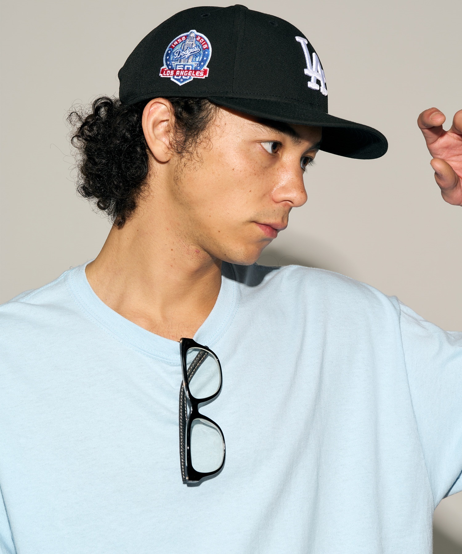 NEW ERA ニューエラ LP 9FIFTY ロサンゼルス・ドジャース ブラック×ホワイト キャップ 帽子 14353254 ムラサキスポーツ限定(BLK-ONESIZE)