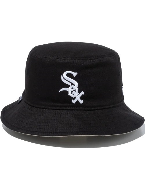 NEW ERA/ニューエラ ハット バケット01 MLB Reversible Hat リバーシブル シカゴ・ホワイトソックス ブラック/ペブル 13515829(BKPBL-SM)