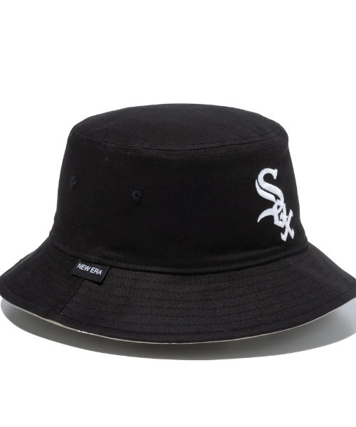 NEW ERA/ニューエラ ハット バケット01 MLB Reversible Hat リバーシブル シカゴ・ホワイトソックス ブラック/ペブル 13515829(BKPBL-SM)