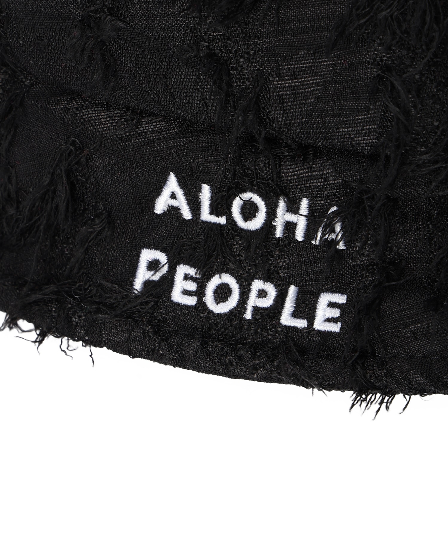 ALOHA PE アロハピープル ハット フリンジジャガードバケット AP24SS005-DD5(BLK-ONESIZE)