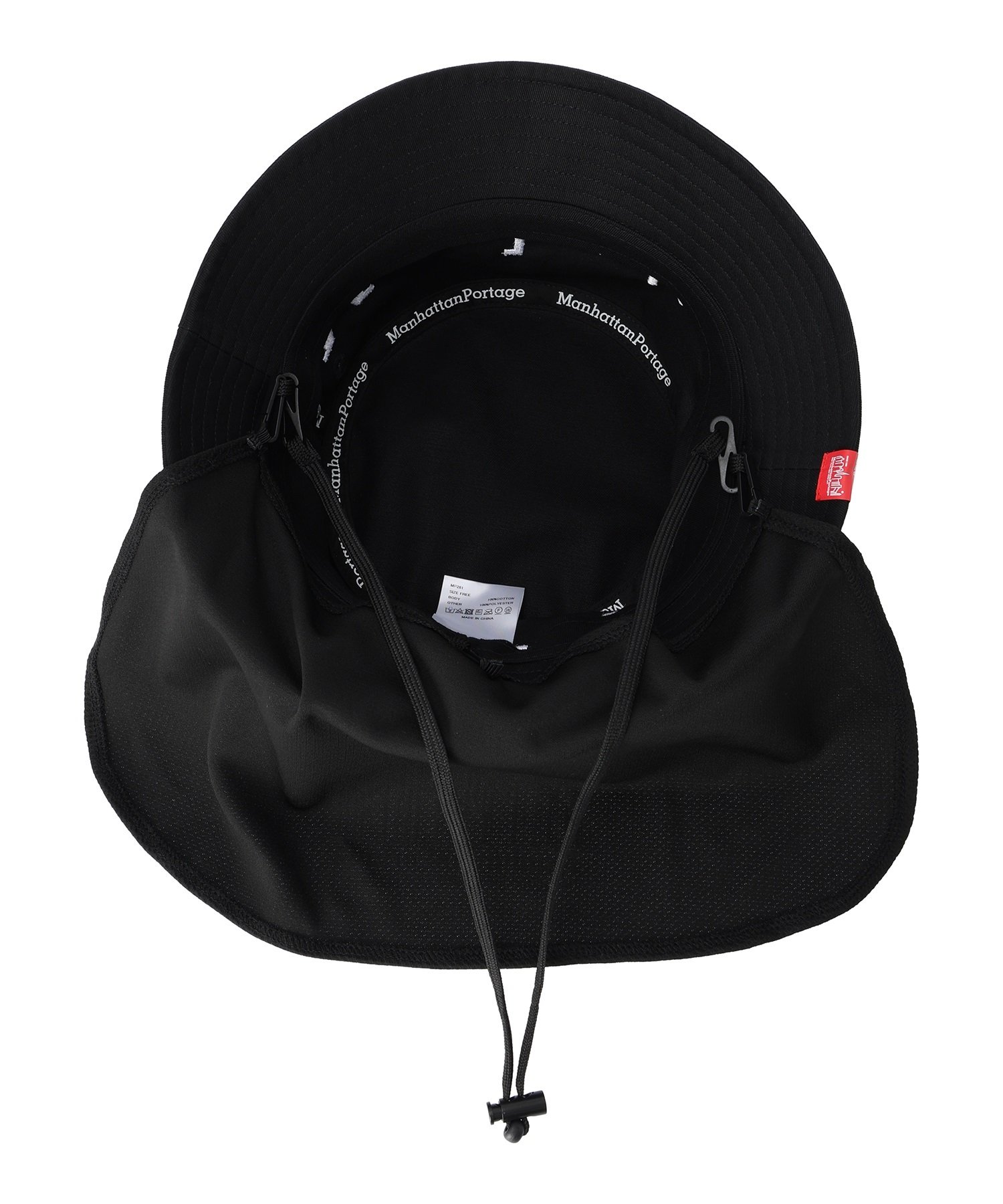 Manhattan Portage/マンハッタンポーテージ BIG LOGO SUNSHADE HAT MP261 ハット アウトドア(WTBK-F)