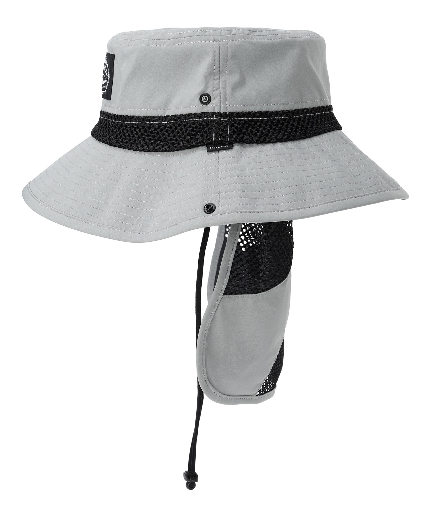 POLER ポーラー 2WAY SUNGUARDLONGBRIM 241MCV0331-GRY ハット アウトドア(GRAY-F)