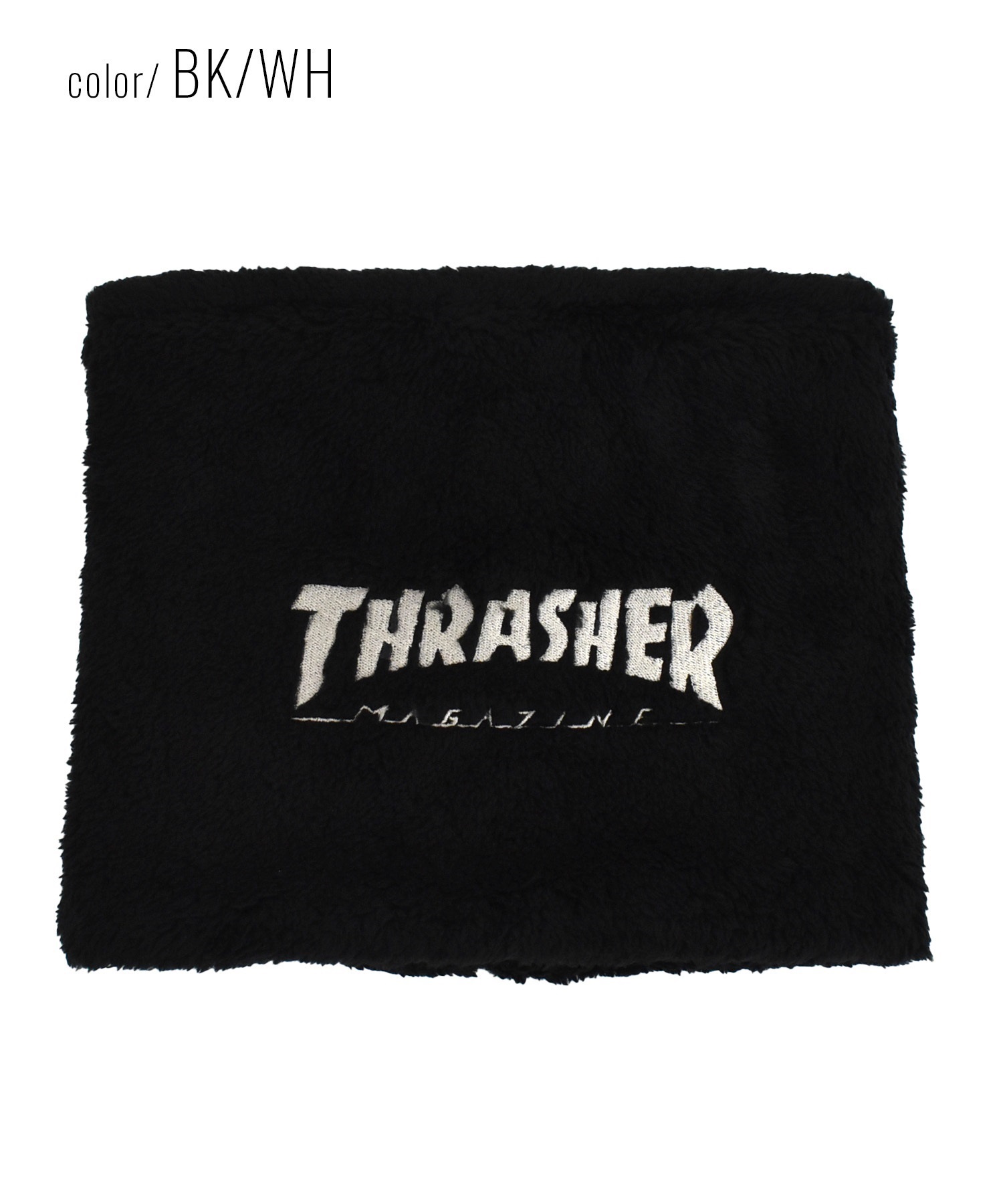 THRASHER/スラッシャー ネックウォーマー マフラー 防寒 リバーシブル 2WAY 22TH-K50(BK/WH-FREE)