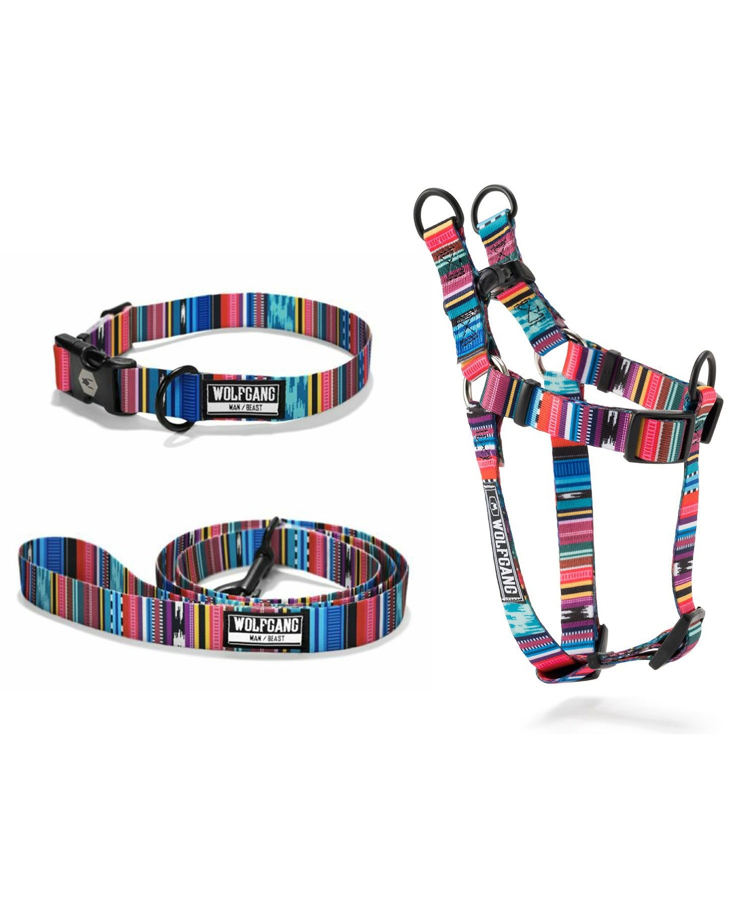 WOLFGANG ウルフギャング 犬用 リード Quetzal LEASH Sサイズ 小型犬用 ケツァール リーシュ マルチカラー WL-001-07(MULTI-S)