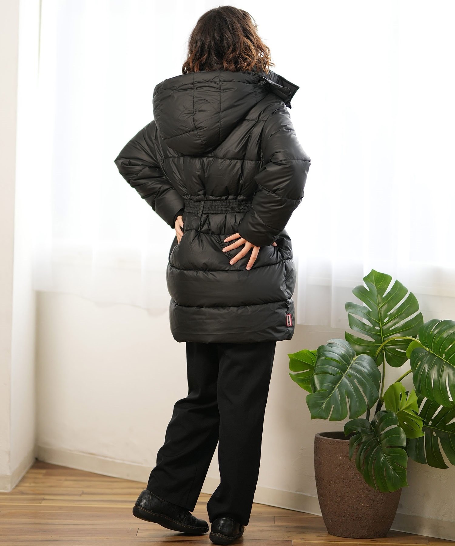 HUNTER ハンター ジャケット レディース アウター 中綿 コート 背負える INTREPID MID-LENGTH PUFFER COAT WRO1512RTN(WHW-XS)