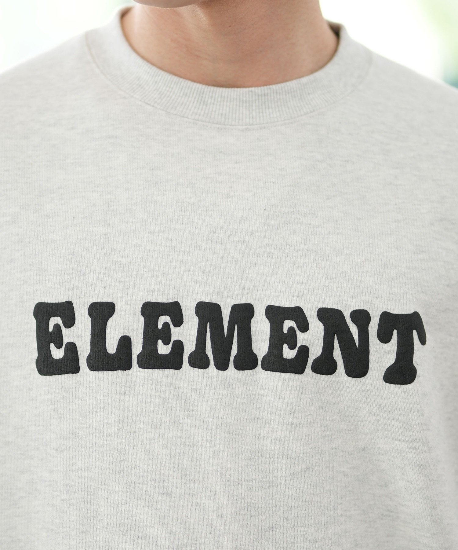 ELEMENT エレメント トレーナー クルーネック メンズ スウェット バックプリント ポケット 裏起毛 BE022-034(WHH-M)